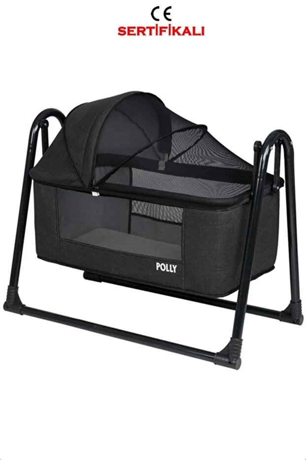 Keten Fileli Silinebilir Portatif Sallanır Anne Yanı Beşik Sepet Beşik Hamak Beşik